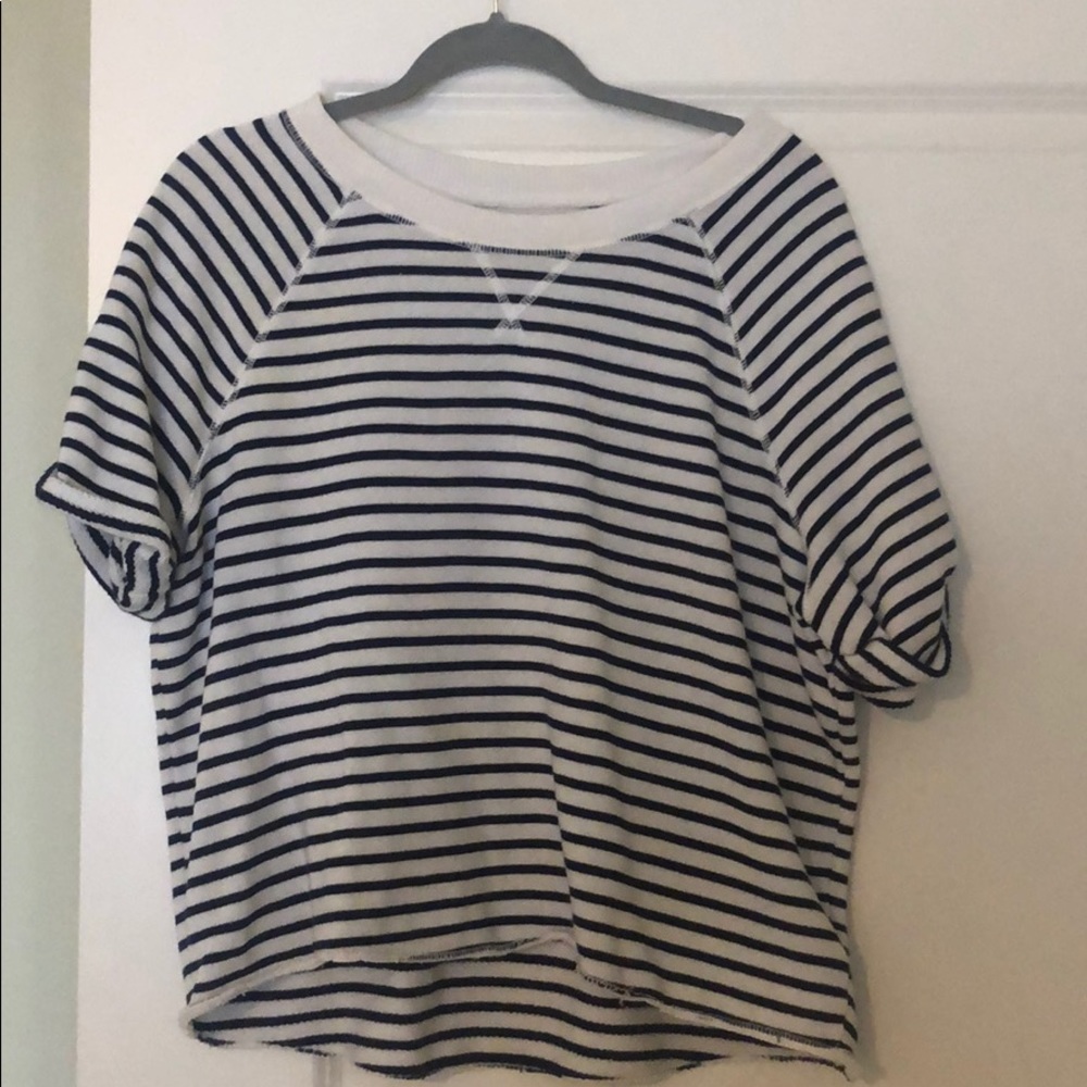 Blue and white shirt